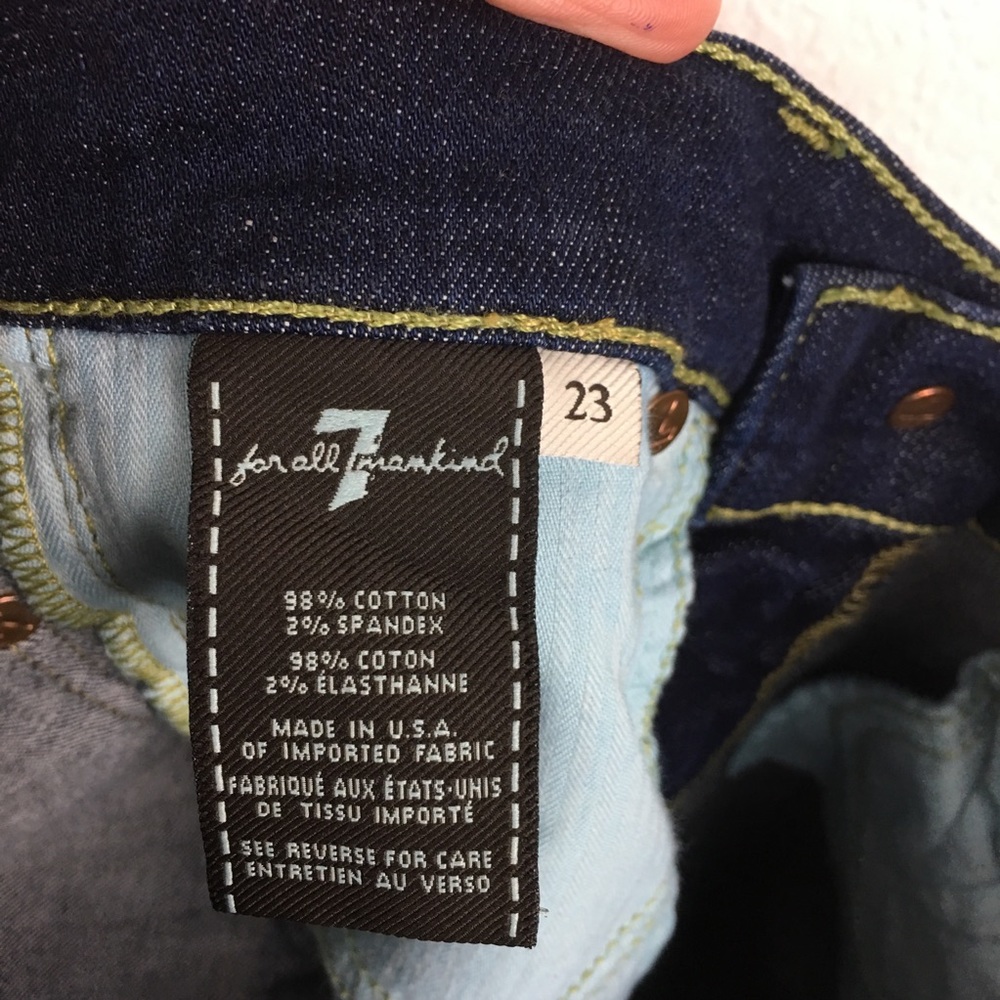 7 For All Mankind The Skinny Second Skin Jeans - Picture 8 of 8